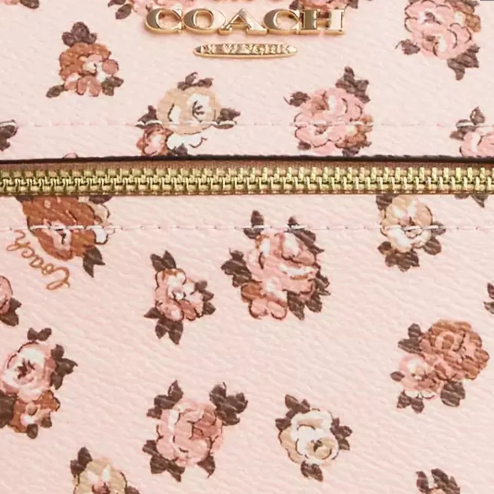 Coach Mini Rowan File Bag With Rose Print nwt in packaging - Picture 4 of 6